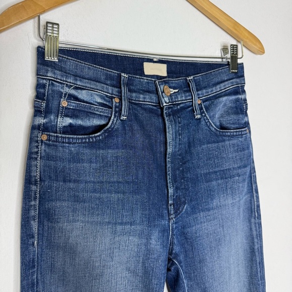 Mother High Waisted Rascal Ankle Slit Flip Jeans Size 26 Revolve - Picture 8 of 10